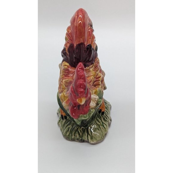 Rooster salt and pepper shakers set of spicy ceramic cluckers - Picture 2 of 16